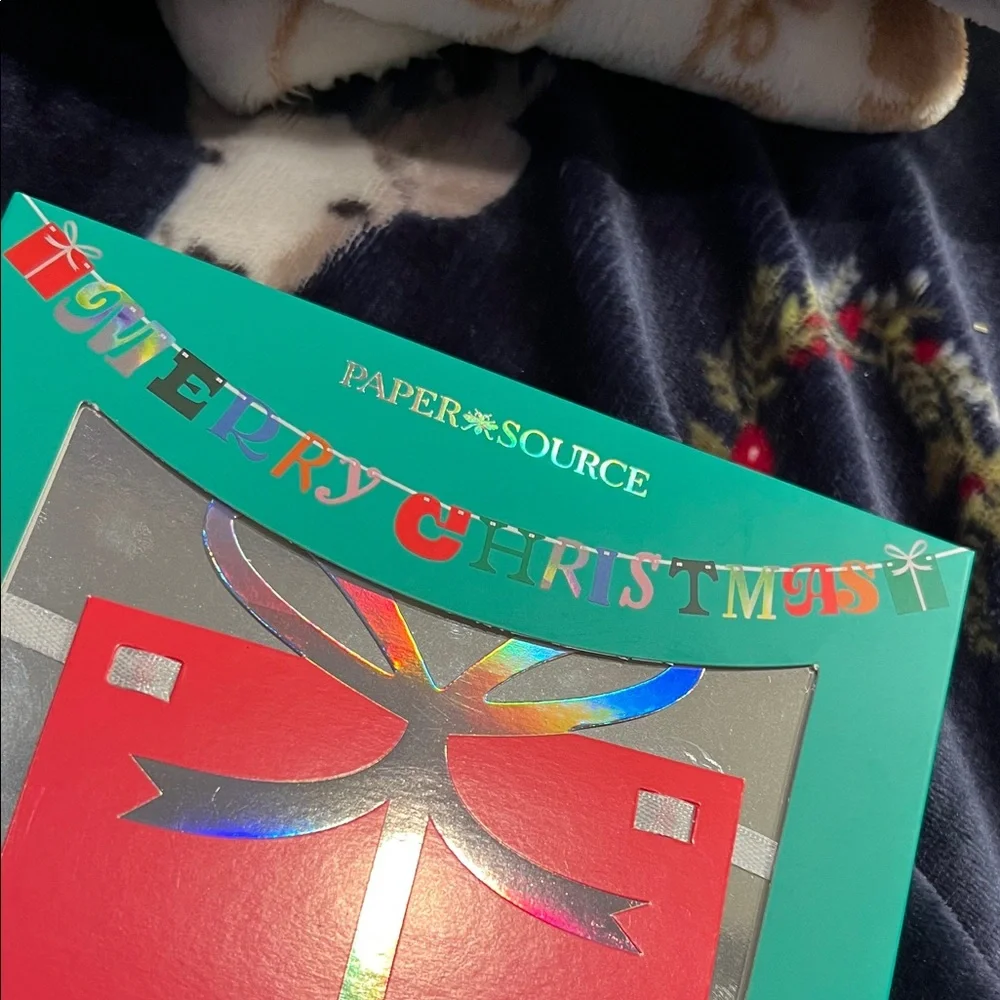 Paper Source MERRY CHRISTMAS Red and Green Christmas Banner